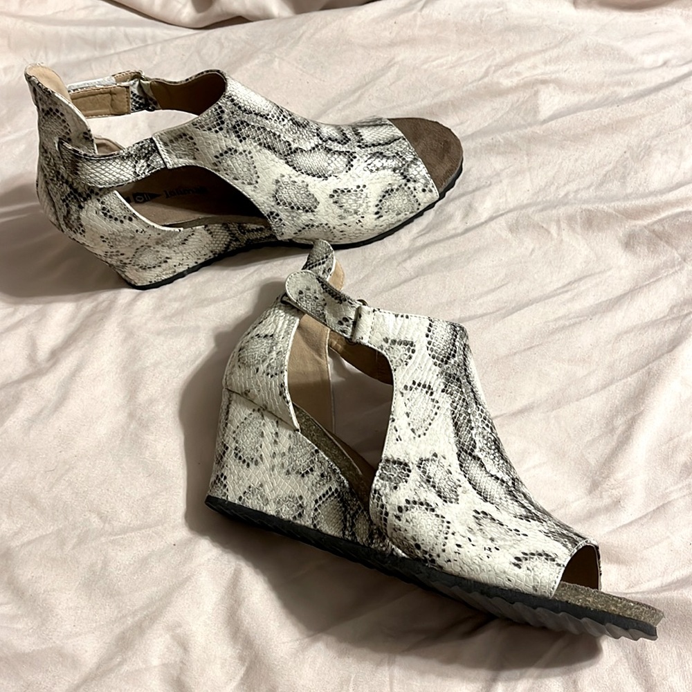 Snake skin heels